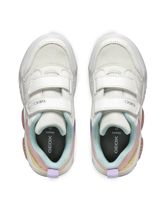 Geox Geox Sneakersy J Illuminus J55HPA 014BU C0653 M Biela