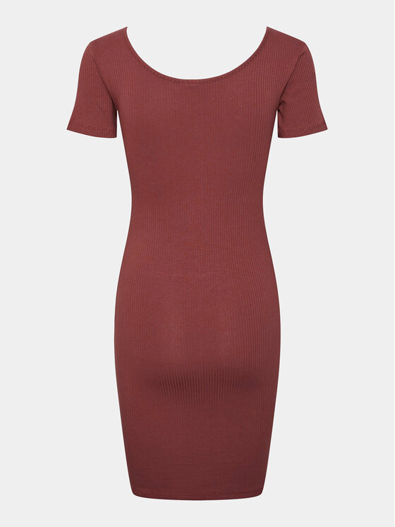 Pieces Pieces Hétköznapi ruha Kitte 17146324 Piros Slim Fit