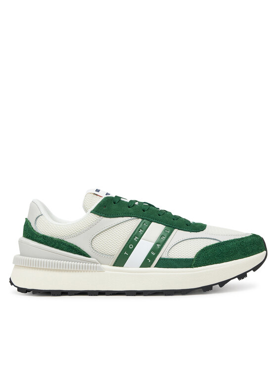 Tommy Jeans Tommy Jeans Sneakersy Tjm Technical Runner Ess EM0EM01537 Zielony