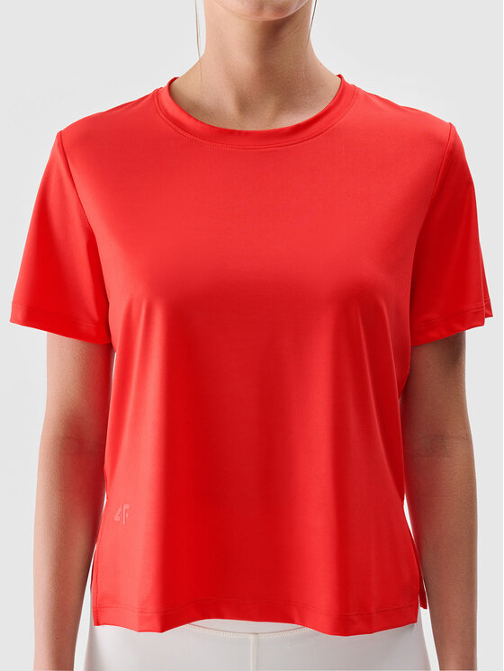 4F 4F Funkčné tričko BASIC+ Červená Oversize