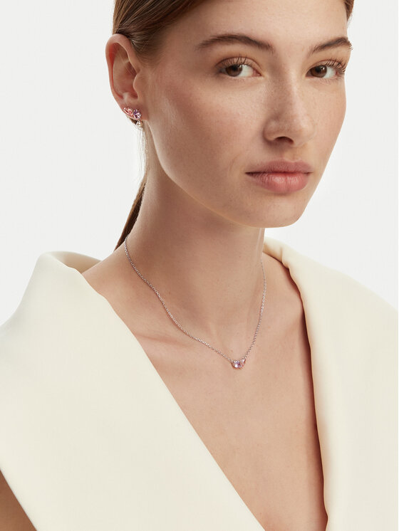Swarovski Swarovski Komplekti kuuluvad kaelakee ja rõngad 5746577 Hõbedane