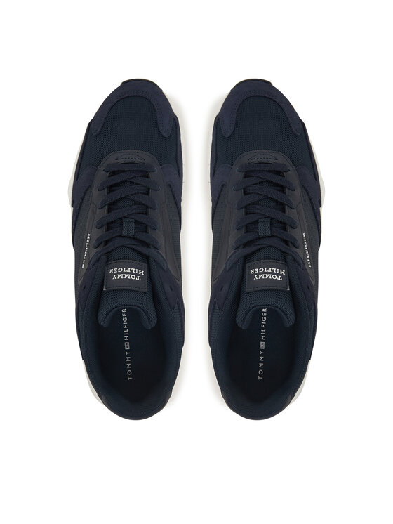 Tommy Hilfiger Tommy Hilfiger Sneakersy Outdoor Runner Mix FM0FM05574 Granatowy