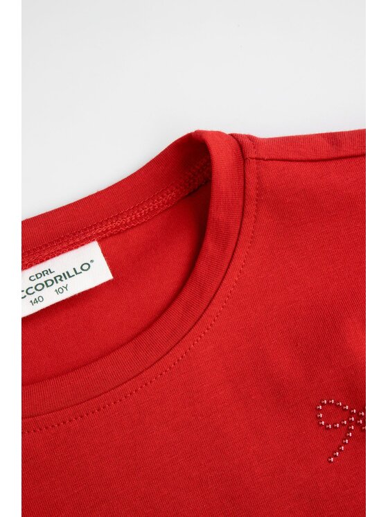 Coccodrillo Coccodrillo Longsleeve ZC6143101EJG-009 Czerwony Regular Fit
