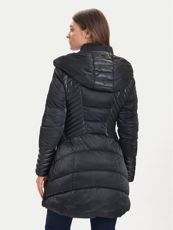 Guess Guess Žieminis paltas New Oxana W4BL61 WGLZ0 Juoda Regular Fit
