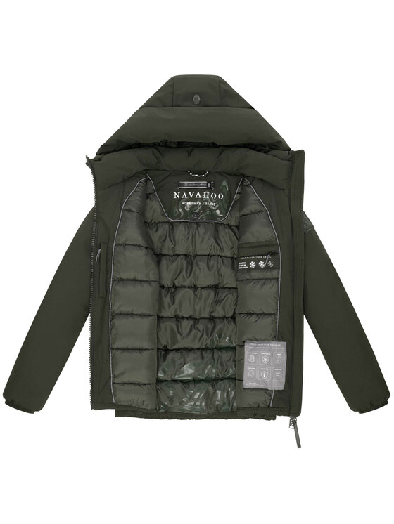 Navahoo Navahoo Kurtka zimowa Blütenlicht Zielony Regular Fit