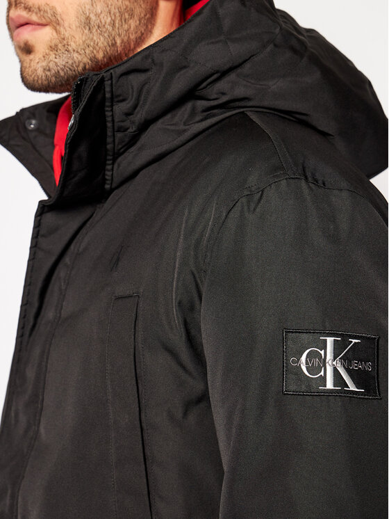 Calvin Klein Jeans Calvin Klein Jeans Парка Fake Down Technical J30J316614 Черен Regular Fit