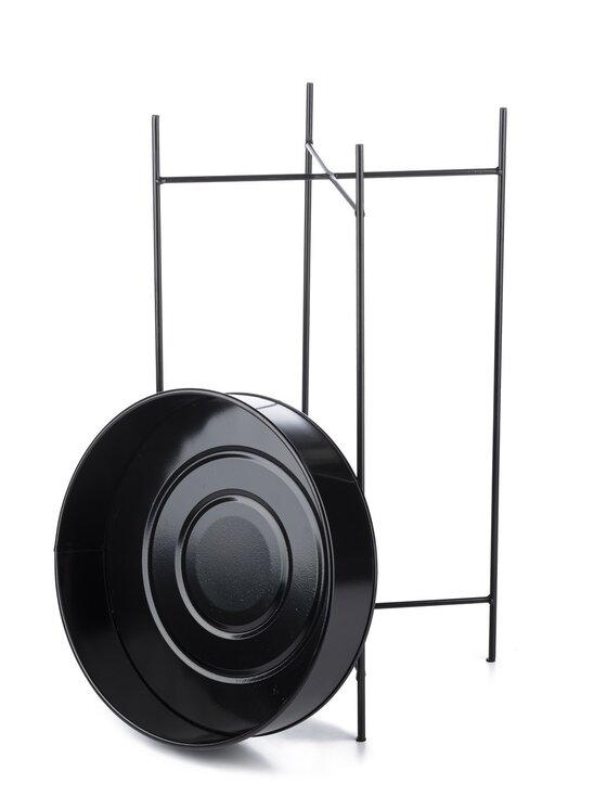 MIAhome MIAhome Kwietnik z okrągłą podstawką 64 cm Czarny