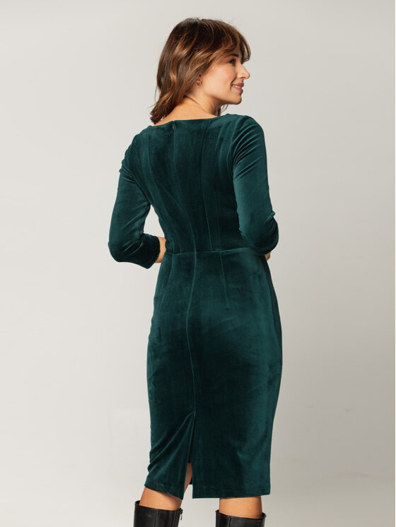 Willsoor Willsoor Sukienka codzienna 67478 Zielony Close Fit