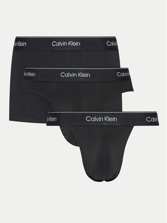 Calvin Klein Underwear Set 3 Parov Boksaric 000NB3877A Črna