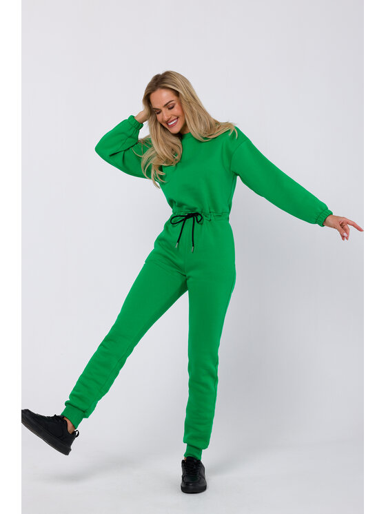 Made of Emotion Made of Emotion Jumpsuit M763 Verde Modern Fit