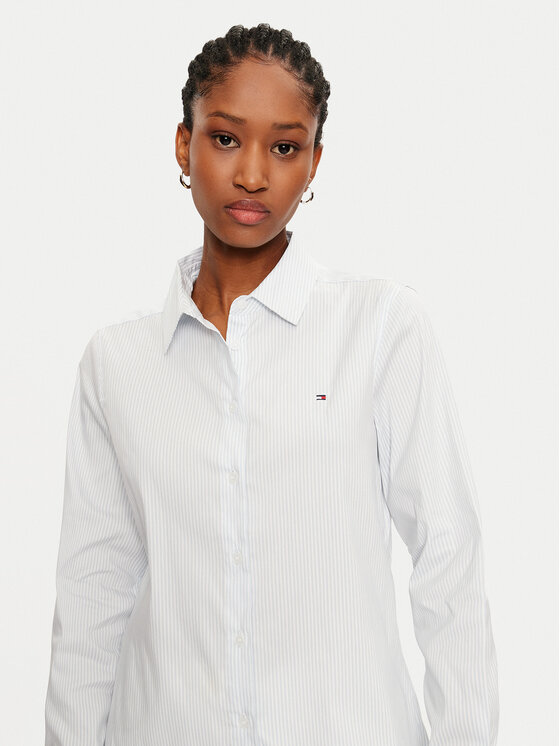 Tommy Hilfiger Tommy Hilfiger Camicia WW0WW44084 Celeste Regular Fit