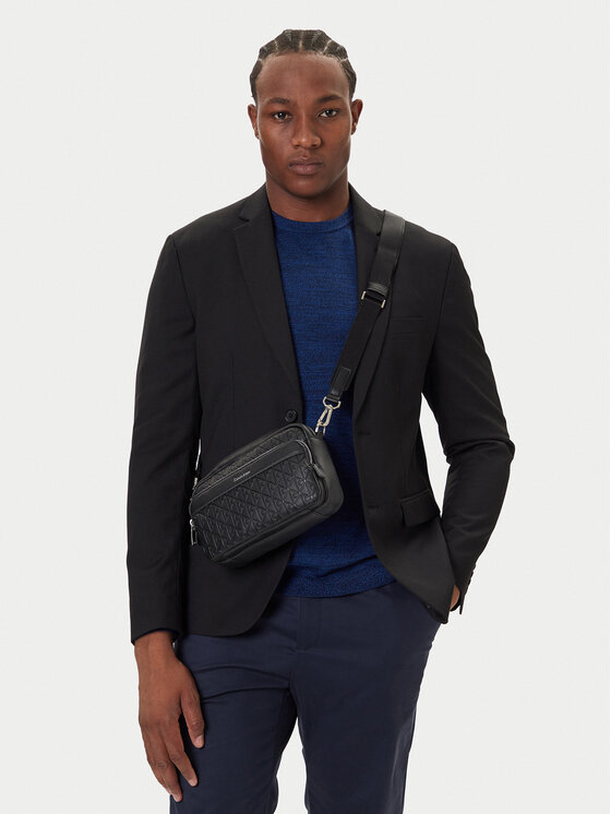 Calvin Klein Calvin Klein Borsellino Emblem Emboss Camera Bag LV04D3203G Nero