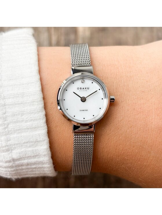 Obaku Obaku Zegarek V313LXCWMC Srebrny