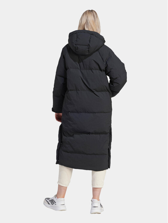 adidas adidas Puhovka Big Baffle Coat IK3159 Črna Loose Fit