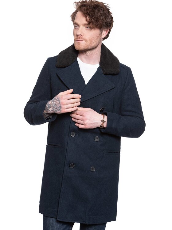 Lee Lee Cappotto PEACOAT Blu Regular Fit