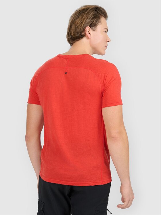 4F 4F Camicia 4FWAW25TFTSM1526-62S Rosso Regular Fit