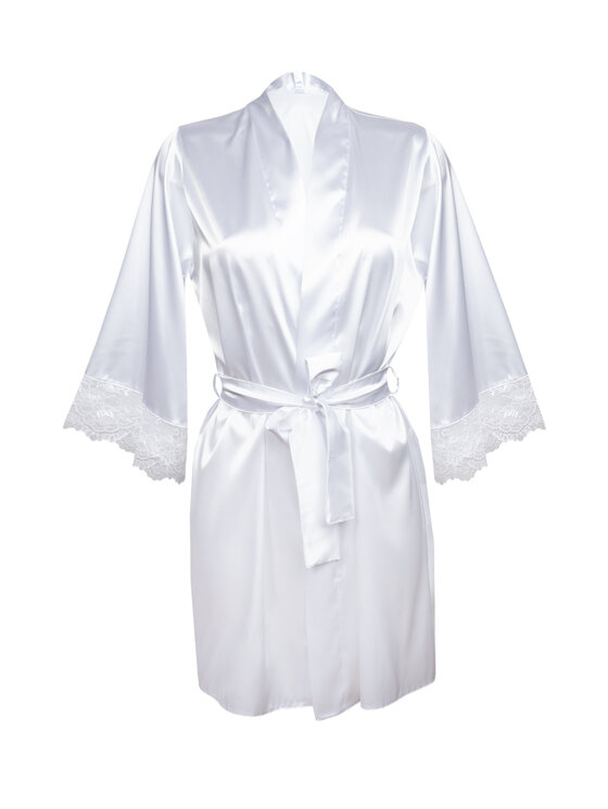 DKaren Lingerie DKaren Lingerie Szlafrok Trixa Biały