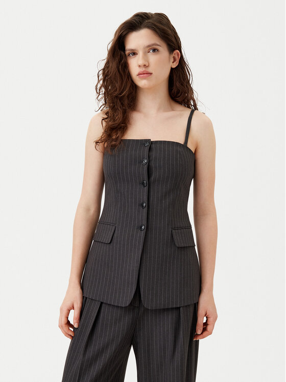 HUGO HUGO Prsluk Asiane 50530460 Siva Regular Fit