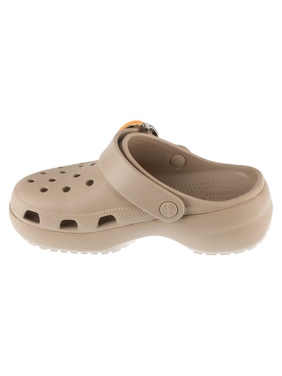 Crocs Crocs Pantoletten Classic Platform Buckle Clog 213230 Beige