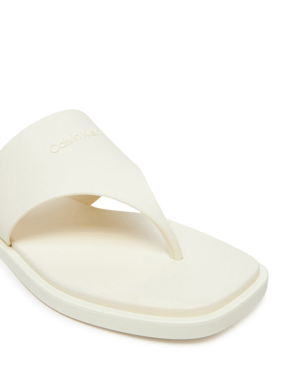 Calvin Klein Calvin Klein Japanke Toepost Tpu Slide HW0HW02836 Écru