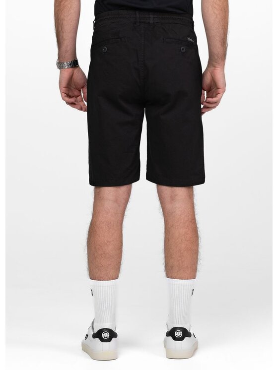 PITBULL PITBULL Szorty materiałowe FLETCHER Czarny Regular Fit