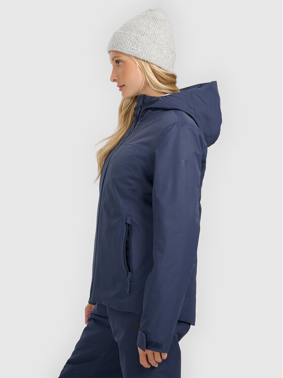 4F 4F Kurtka narciarska APRES SKI Granatowy Regular Fit