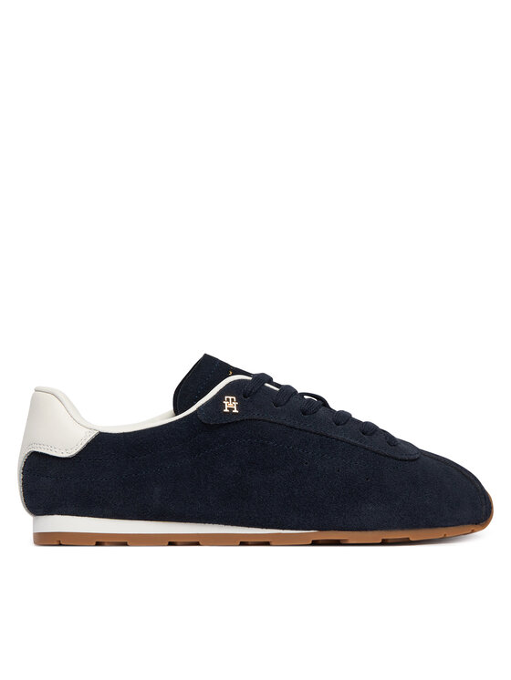 Tommy Hilfiger Tommy Hilfiger Sneakersy Th Bella Low Runner Suede FW0FW09189 Granatowy