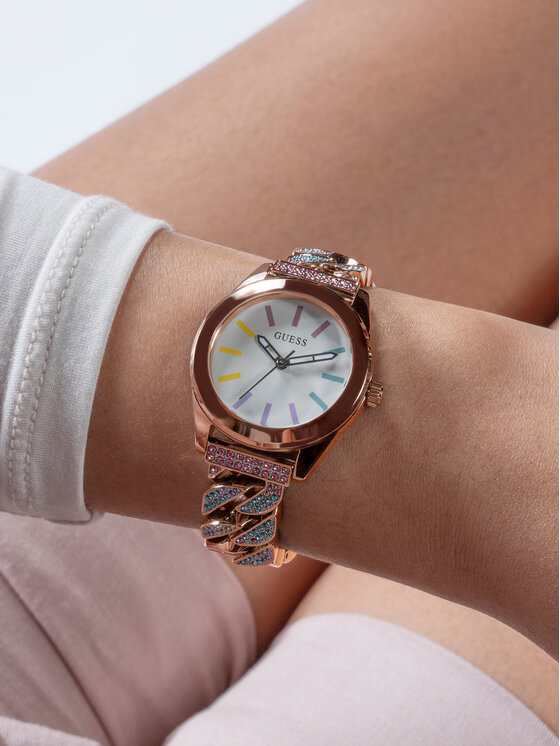 Guess Guess Hodinky Serena GW0546L4 Strieborná