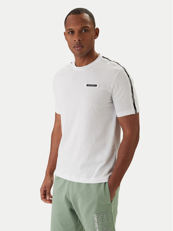 EA7 Emporio Armani Tricou 7M001476 AF10375 Alb Regular Fit