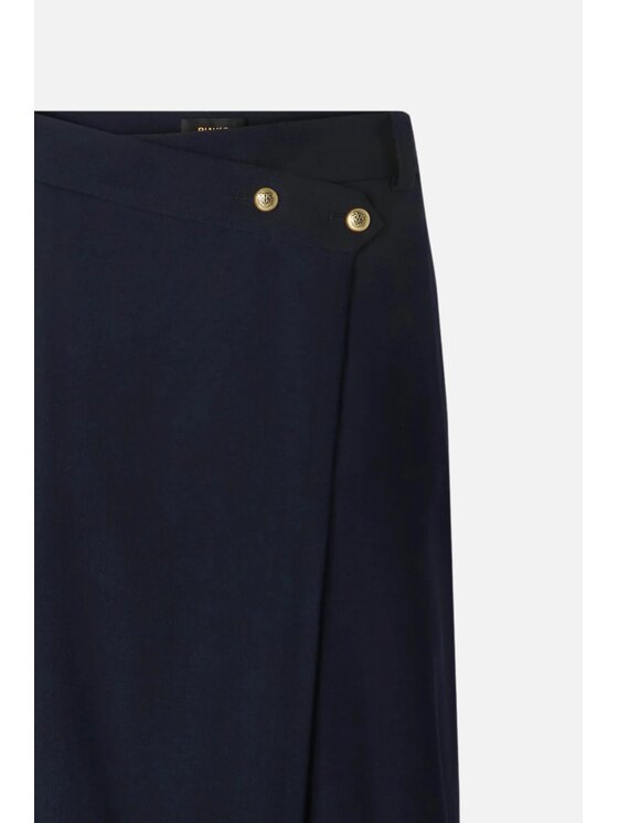 PINKO PINKO Spódnica midi Marzemino Gonna Granatowy Straight Fit