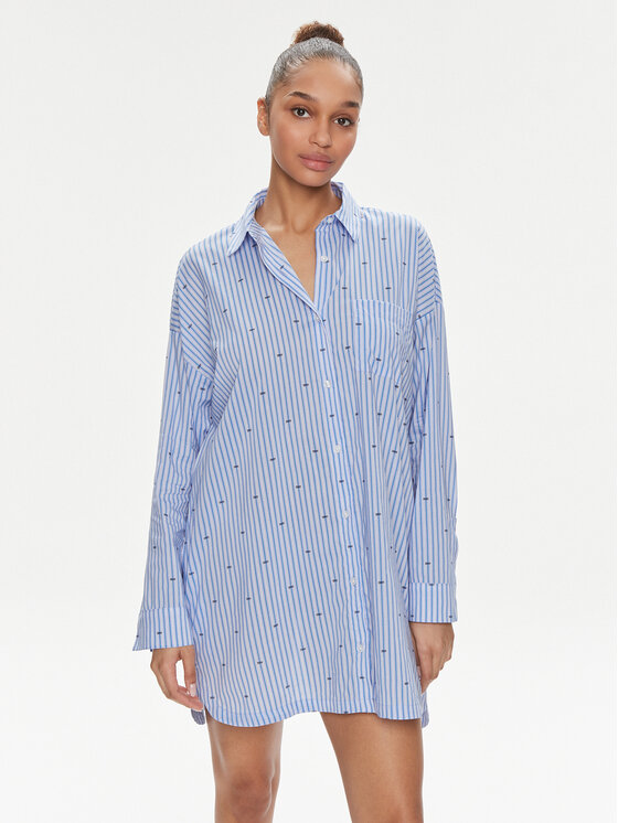 DKNY Nočná košeľa YI30008 Modrá