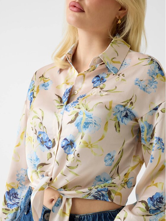Guess Guess Top 172935 Niebieski Classic Fit
