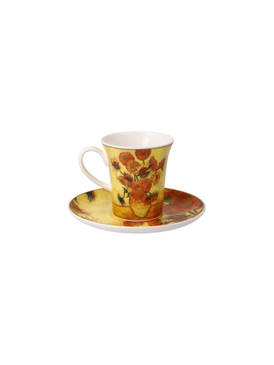 Goebel Goebel Filiżanka do espresso V. van Gogh - Drzewo migdałowca Złoty