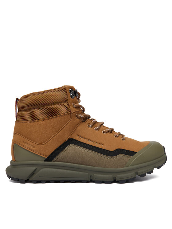 Tommy Hilfiger Tommy Hilfiger Bakancs Outdoor Runner Hi Wpm FM0FM05575 Barna
