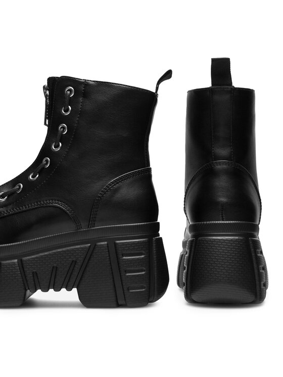 DeeZee DeeZee Schnürschuhe H1937-8 Schwarz