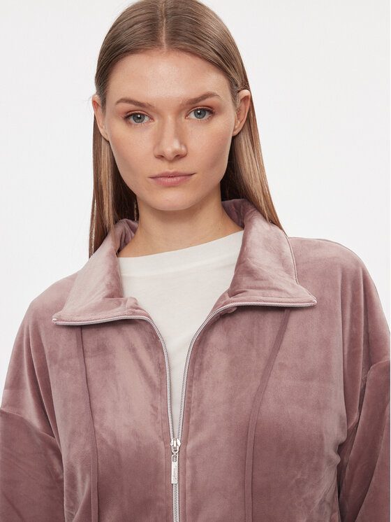 Triumph Triumph Суитшърт Cozy Comfort Velour Zip Jacket 10216555 Кафяв Regular Fit
