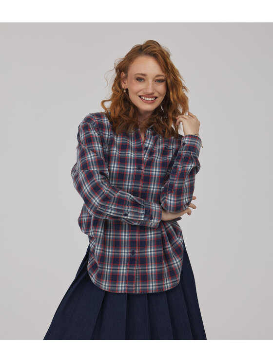 Lee Cooper Lee Cooper Koszula ROMA Czerwony Oversize
