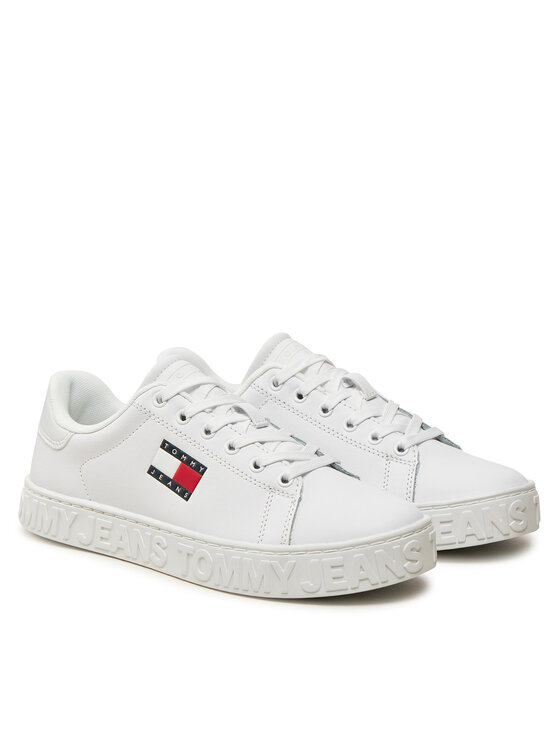 Tommy Jeans Tommy Jeans Sneakersy Tjw Logo Outsole Sneaker Ess EN0EN02703 Biały