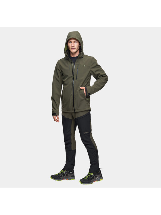 Alpinus Alpinus Kurtka softshell Roignais Khaki Regular Fit