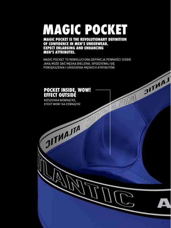Atlantic Atlantic Slipy tanga magic pocket Niebieski