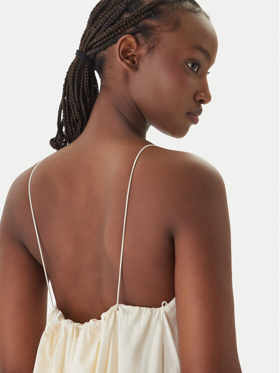 Eleh Eleh Poletna obleka SS260102 Écru Regular Fit