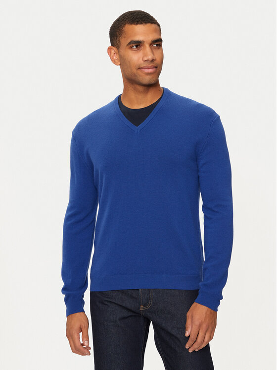 United Colors Of Benetton Maglione 1002U4407 Blu Regular Fit Modivo