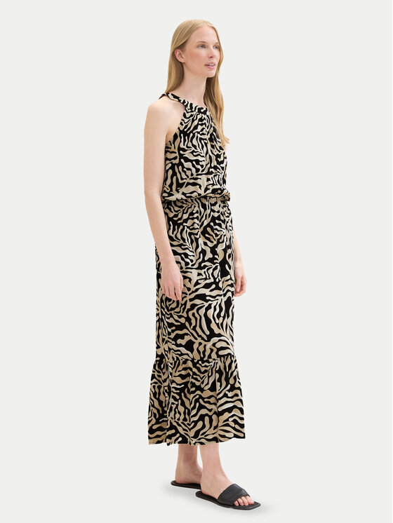 TOM TAILOR Abito Lungo Maxi Con Motivo E Dettaglio – Moda Sostenibile Donna (Taglie XS-3XL) - 2