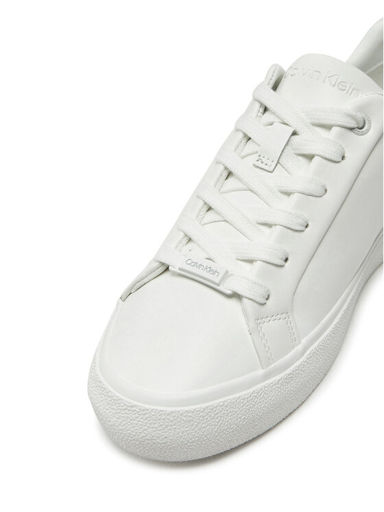 Calvin Klein Calvin Klein Tenisice Vulc Lace Up Texture Fox - Lth HW0HW02439 Bijela
