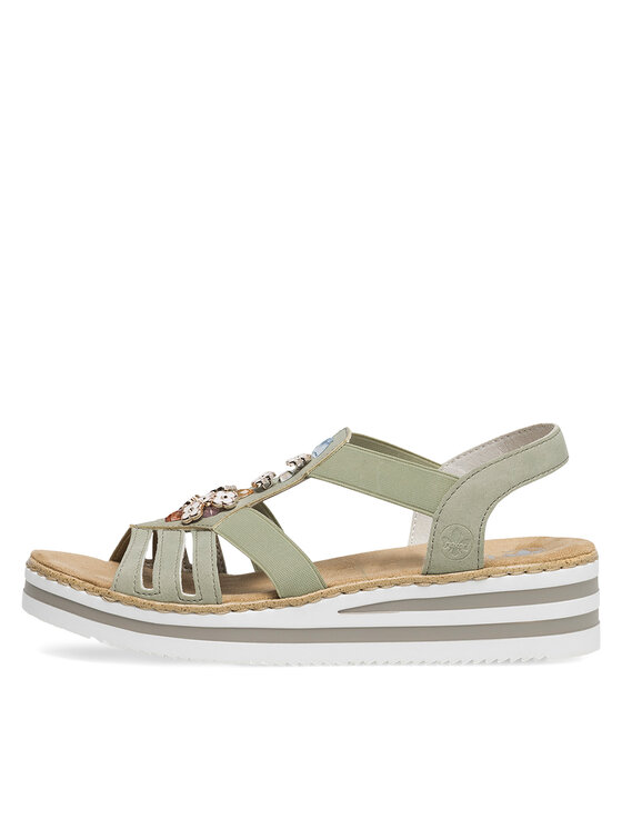 Rieker Rieker Sandalen V0245-52 Grün