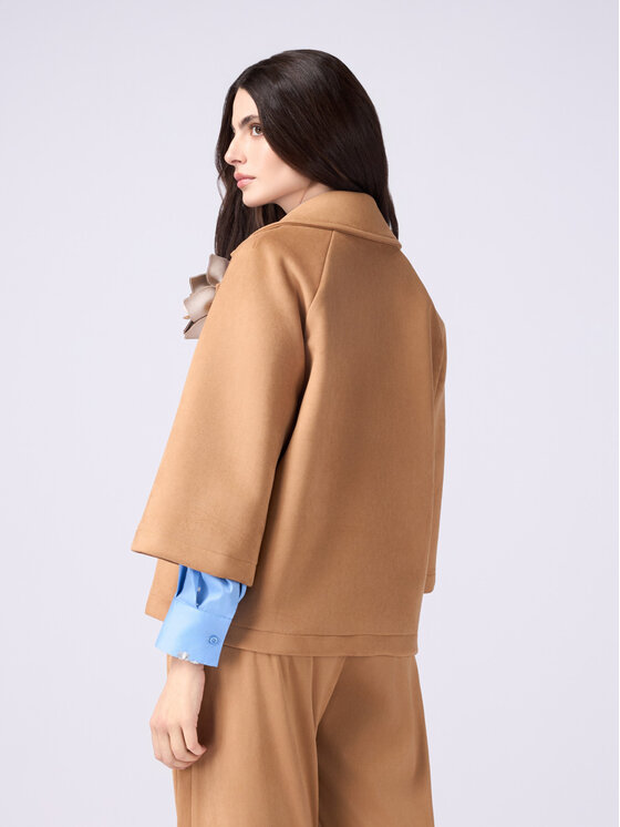 Oltre Oltre Cappotto invernale 8151J000220N002 Crema A-Line Fit