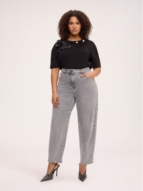 Fiorella Rubino Fiorella Rubino T-Shirt G05UL009808N033 Czarny Regular Fit
