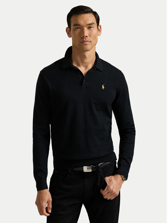 Polo Ralph Lauren Polokošeľa 710961338001 Čierna Regular Fit