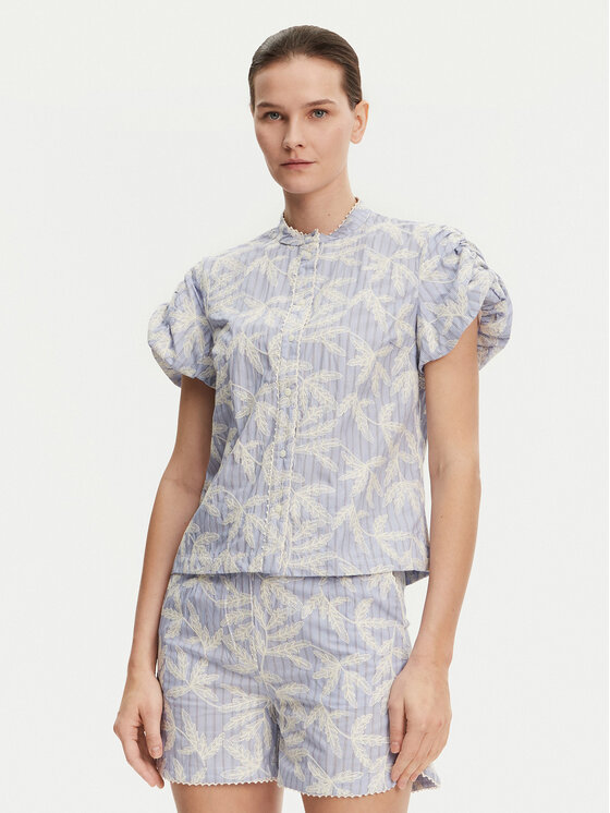 Munthe Munthe Camicia Fredia 251103025136 Blu Regular Fit