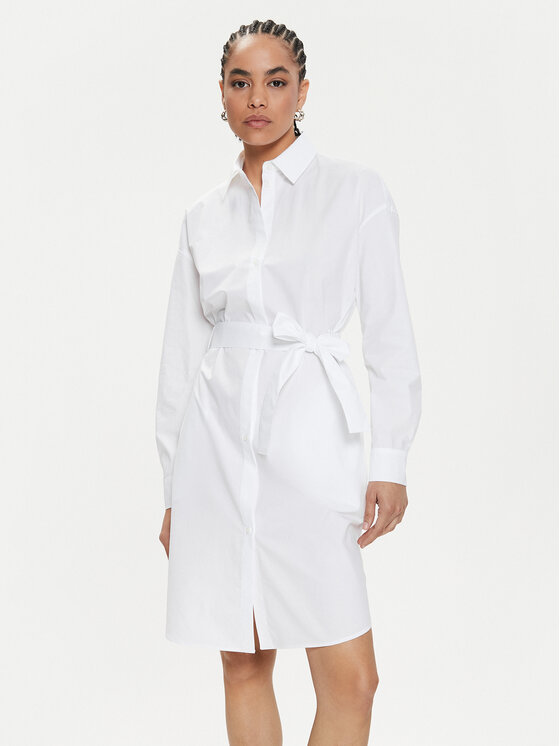 Armani Exchange Armani Exchange Сукня-сорочка 3DYA32 YN4RZ 1000 Білий Regular Fit